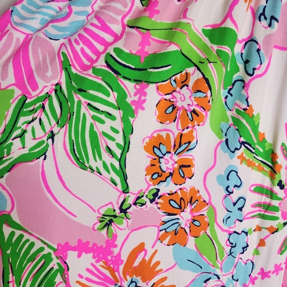 Lilly Pulitzer × Target Strapless Multi Floral Jersey Cinch Waist Maxi Dress M - Picture 11 of 13